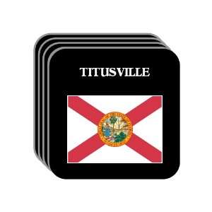  US State Flag   TITUSVILLE, Florida (FL) Set of 4 Mini 
