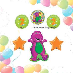 BARNEY & FRIENDS 2ND BIRTHDAY BALLOONS second two  