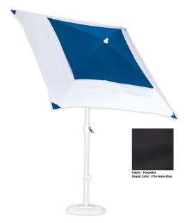 Square Navy Blue Patio Market Umbrella 2 Color Combination Canopy 