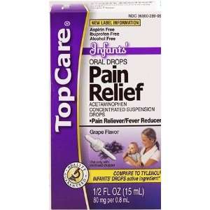  Top Care Pain Relief Infants Concentrated Drops, 1/2 Oz 