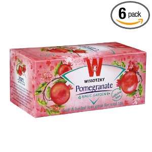 Wissotzky Pomegranate, 1.76 Ounce Boxes (Pack of 6)  