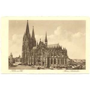   Vintage Postcard Cathedral   Koln   Cologne Germany 