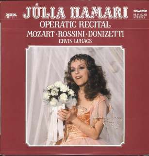 Julia Hamari Operatic Recital Ervin Lukacs LP VG++/NM  