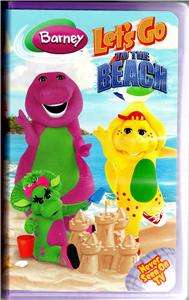 BARNEY LETS GO TO THE BEACH VHS VIDEO  