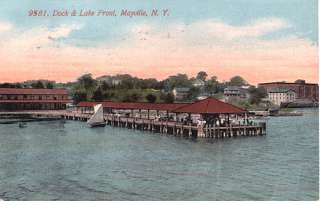 dock lake front mayville new york 1913