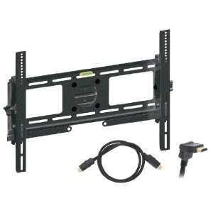 Pyle Deluxe Tilt Wall Mount & Cable Package for Home/Office/Schools 