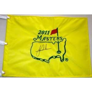  2011 Pin Flag Signed / Autographed by Tiger Woods 