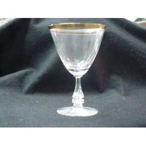  TIFFIN WATER GOBLET ANNIVERSARY CRYSTAL 