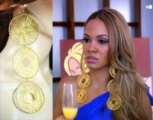 Basketball Wives Inspired Snow Flake Earrings EVELYN LOZADA FAST 