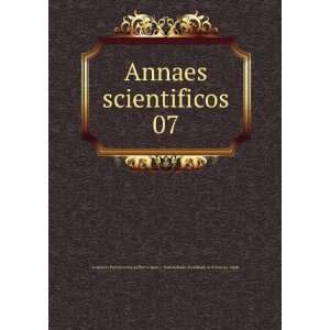  Annaes scientificos. 07 Oporto. Universidade. Faculdade 