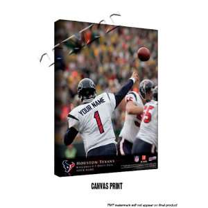  Houston Texans Personalized Quarterback Action Print