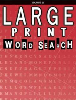  Large Print Word Search Volume 35 by School 