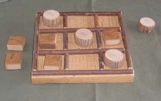 Tic Tac Toe, Game Board, Circles and Squares, Hand Made  