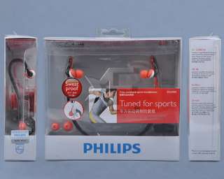 New in box genuine Philips SHQ4000 Sports Sweat Proof Headphones 