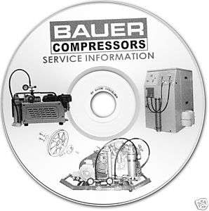 Bauer Compressor Service Manuals CD   Scuba  