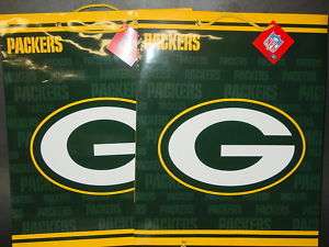NFL Green Bay Packers Gift Bags (2 bags) LARGE  