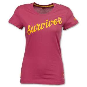Nwt Nike LIvestrong Women Survivor Shirt Wineberry M  