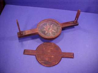 18th Century Thomas Greenough Wooden Surveyors Compass  