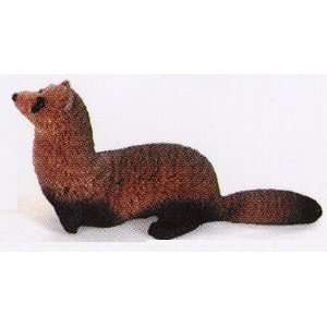  Ferret Brushkin Figurine, 9 Inches (Handmade Using Buri 