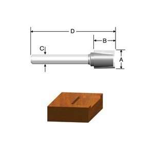   Inch Carbide Tipped Hinge Mortise Router Bit, 2 Flute 1/4 Inch Shank