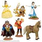 DISNEY BELLE BEAUTY AND THE BEAST PLAY SET FIGURINES CAKE TOPPERS TOYS 