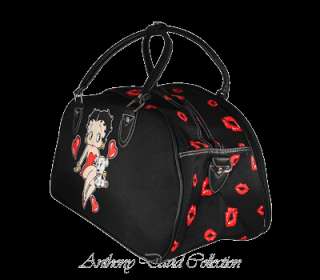 Betty Boop & Pudgy Travel Duffle Bag Handbag   Black  