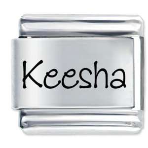  Name Keesha Italian Charms Bracelet Link Pugster Jewelry