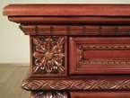 Cherry Baroque 3 Drawer Nightstand Bedside Side Table r0743  