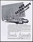 1947 Beech Aircraft Beechcraft Executive Transport Airplane Golf Print 