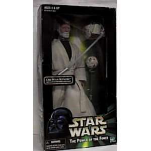 Star Wars Power of the Force 12 Obi wan Kenobi Doll Figure with Glow 