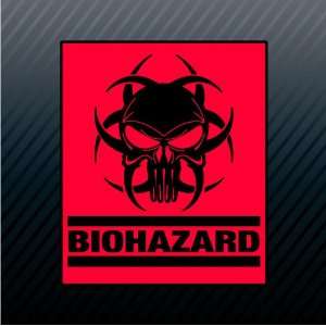  Biohazard Symbol Warning Chemical Red Sign Caution Sticker 