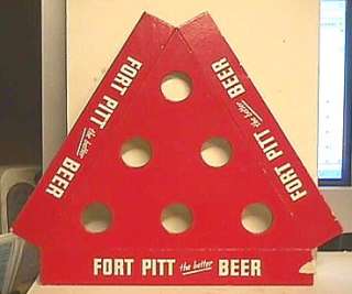 1950s Fort Pitt Beer Bottle Display Sign   Pittsburgh  