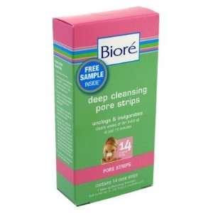  Biore Deep Cleansing Pore Strips 14s Nose (3 Pack) with 