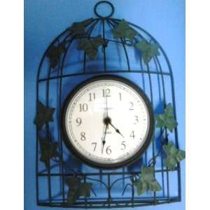  Ivy & Birdcage Clock 