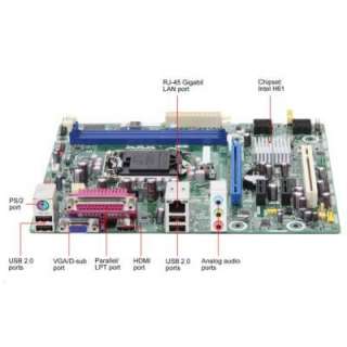 Intel BOXDH61ZE LGA1155 Intel H61 Chipset Classic Series MicroATX 