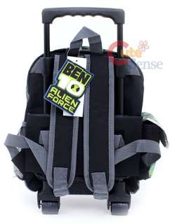 Ben 10 School Roller Backpack Rolling Bag 12 Gray  