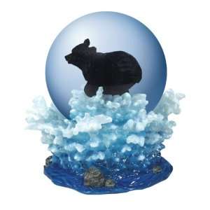 Black Bear Splashing Waterglobe