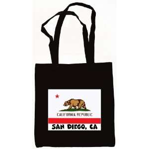    Souvenir San Diego California Tote Bag Black 