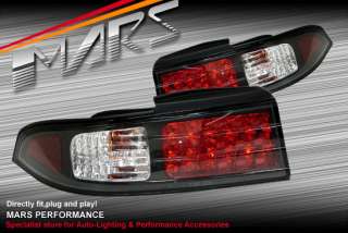 Black Nissan Silvia S14 200SX SR20DET LED Tail Lights  