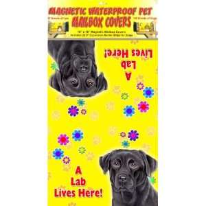  Black Lab (Labrador) 18x18 Magnetic Dog Mailbox Cover 