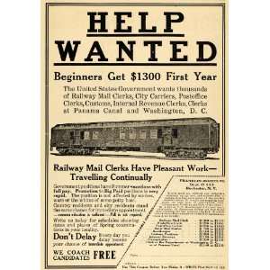   Railway Clerk Mail Customs Post   Original Print Ad