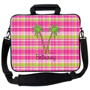   Got Skins Laptop Carrying Bags   Hot Pink Plaid Palm Tree Electronics