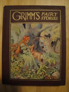 GRIMMS FAIRY STORIES 1922 EXCELLENT GRUELLE TALES  