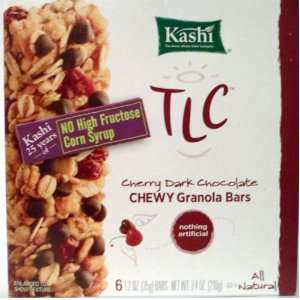 Kashi TLC Chewy Granola Bars . Cherry Dark Chocolate 6   1.2 Oz (35g 