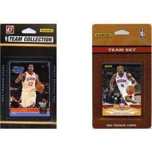  NBA Philadelphia 76ers 2 Different Licensed Trading Card Team 