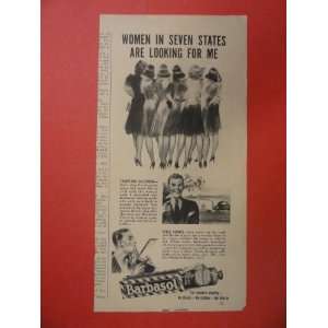   Ad (women in 7 states are looking for me.) Orinigal Vintage magazine