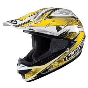  HJC CS MX Blizzard Motocross Helmet MC 3 Yellow Medium M 