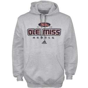   Mississippi Rebels Ash All Out Hoody Sweatshirt