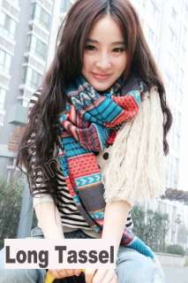   Winter Knit Wool Pashmina Wrap Lady Shawl Scarf Popular 2011   