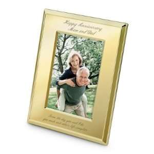  Personalized Portrait 5 X 7 Gold Milan Picture Frame 
